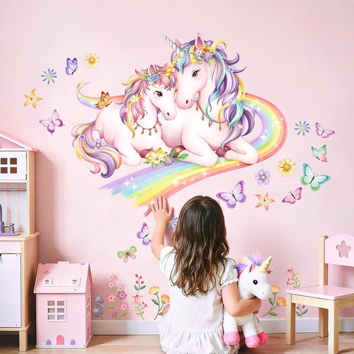 Wandtattoo pvc 72x70cm einhorn - pvc,
