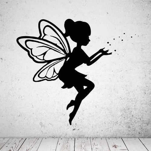 Wandtattoo fee schwebend - fee,