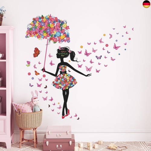 Blumen fee wandtattoo - blumen,