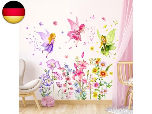 Supzone wandtattoo rosa - wandtattoo, blume