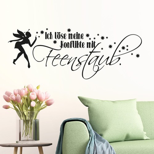 Wandtattoo spruch ich löse - ,